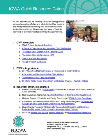 ICWA Quick Resource Guide